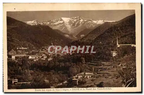 Cartes postales Route les Alpes de Nice a Digne