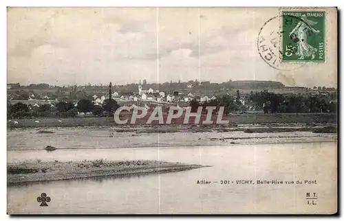 Cartes postales Vichy Belle Rive vue du Pont