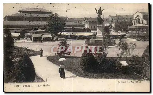 Cartes postales Vichy Les Halles