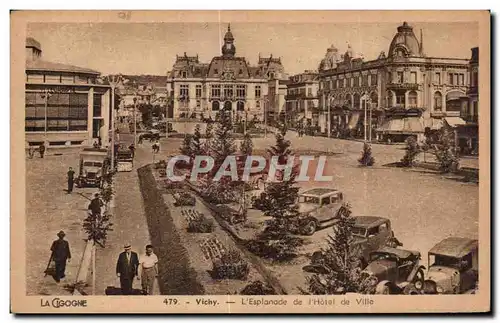 Cartes postales Vichy L Esplanade de l Hotel de Ville