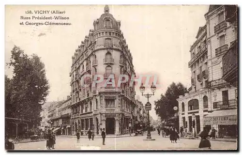 Cartes postales Vichy Allier Rues President Wilson