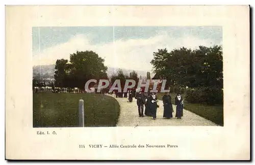 Ansichtskarte AK Vichy Allee Centrale des Nouveaux Parc