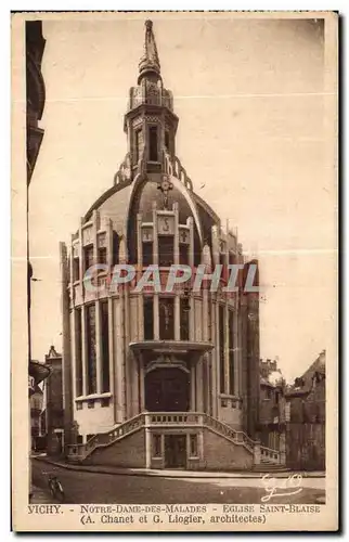 Ansichtskarte AK Vichy notre Dame des malades Eglise Saint Blaise