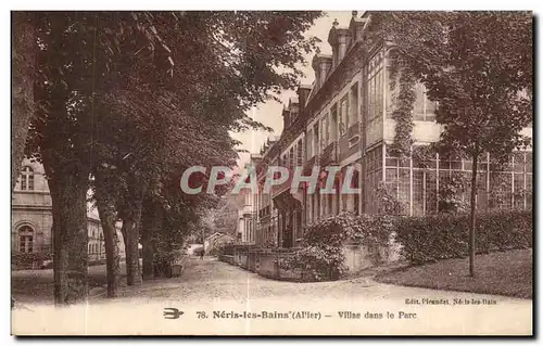 Cartes postales Neris Les Bains Allier Villas le Parc