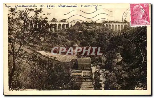 Cartes postales Neris les Bains Allier La vallee des moulins et les viaducs