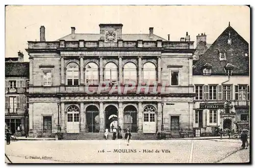 Cartes postales Moulins Hotel de ville