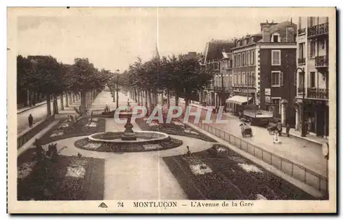 Cartes postales Montlucon l Avenue de la Gare