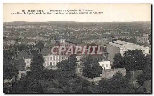 Cartes postales Montlucon Panorama du Quartier du Chatelet