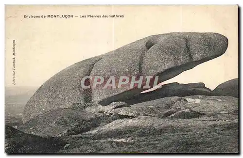 Ansichtskarte AK Environs de Montlucon Les pierres Jaumathres