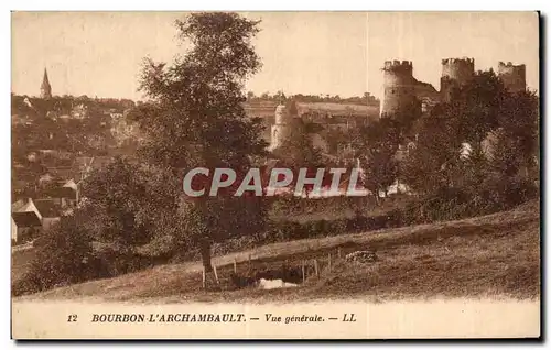 Cartes postales Bourbon l Archambault Vue Generale