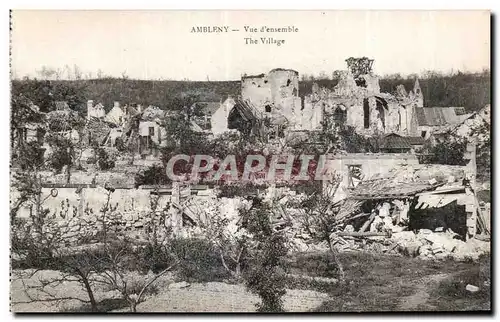 Cartes postales Ambleny Vue d ensemble Militaria