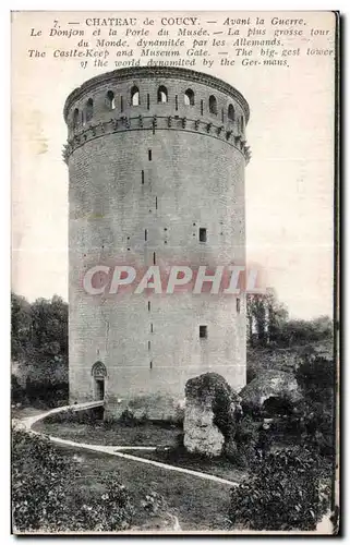 Cartes postales Chateau de Coucy Avant la Guerre