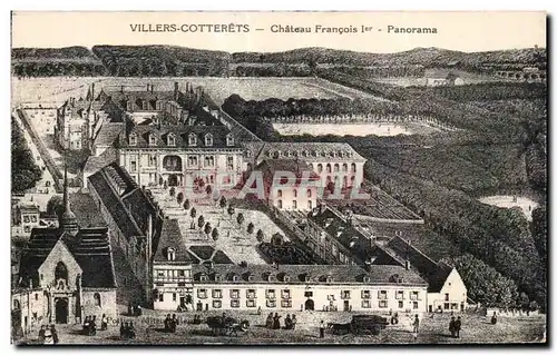 Cartes postales Villers Cotterets Chateau Francois les Panorama