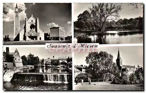 Ansichtskarte AK Hirson La Nouvelle eglise Etang de Blangy Bords du Gland Notre Dame de Lourdes