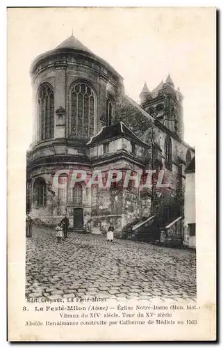 Cartes postales La Ferte Milon Aisne Eglise Notre Dame Vitraux du 14eme