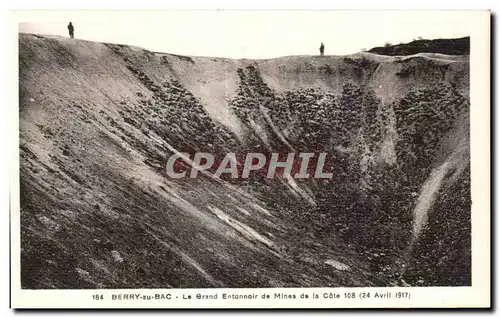 Ansichtskarte AK Berry au Bac Le Grand Entonnoir de Mines de la Cote 108