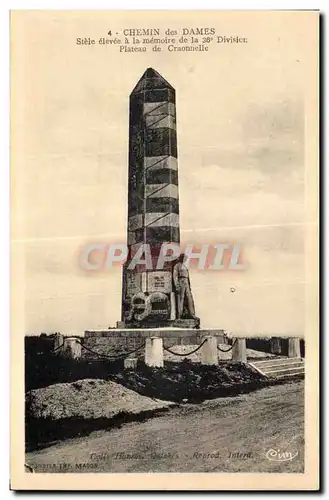 Cartes postales Chemin des Dames Plateau de Craonnelle Militaria