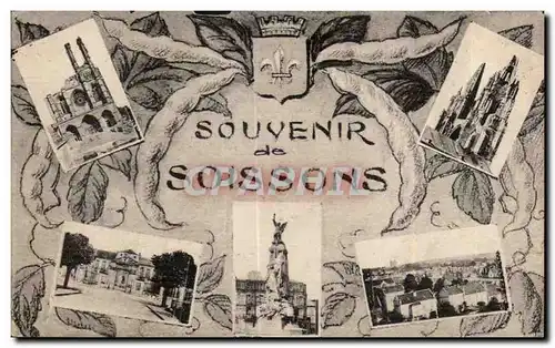 Cartes postales Souvenir de Soissons