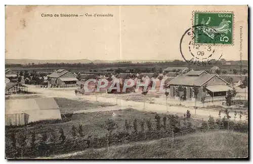 Ansichtskarte AK Camp de Sissonne Vue d Ensemble Militaria