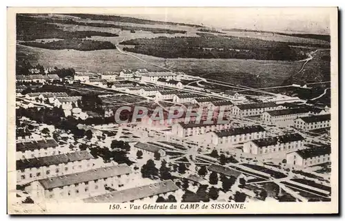 Ansichtskarte AK Vue Generale du Camp de Sissonne Militaria