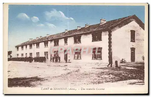 Ansichtskarte AK Militaria Camp de Sissonne Aisne Une nouvelle Caserne