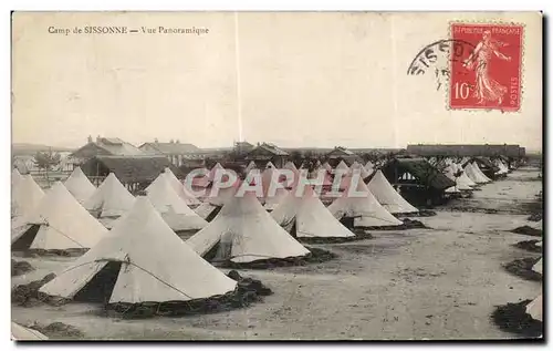 Ansichtskarte AK Militaria Camp de Sissonne Vue Panoramique