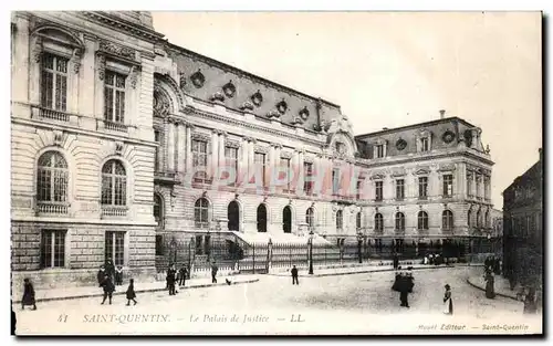 Ansichtskarte AK Saint Quentin le Palais de Justice