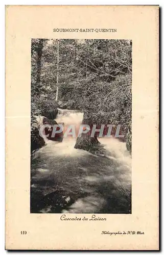 Cartes postales Sousmont Saint quentin Cascades du Laison