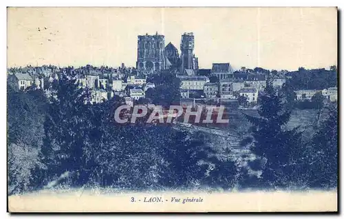 Cartes postales Laon Vue generale