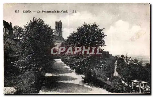 Cartes postales Laon La Promenade du Nord