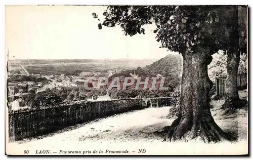 Cartes postales Laon Panorama pris de la Promenade