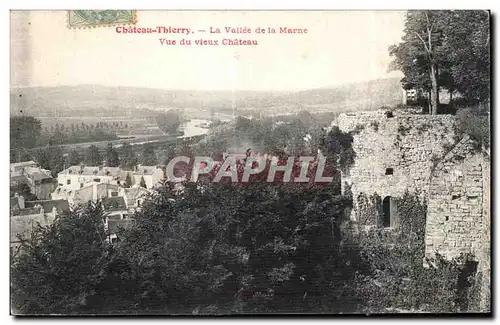 Ansichtskarte AK Chateau Thierry La Vallee de La Marne vue du vieux Chateau