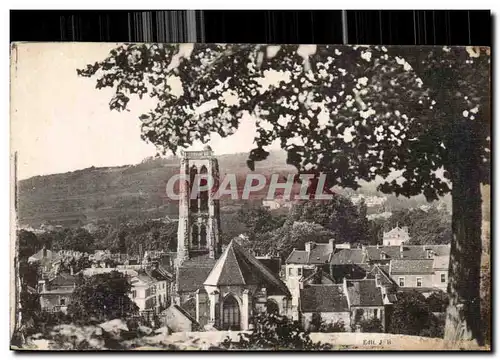 Ansichtskarte AK Chateau Thierry (Aisne) L Eglise St Crepin (Vue prise du Vieux Chateau)