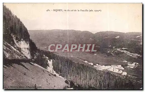 Cartes postales Mijoux vu du col de la Faucille