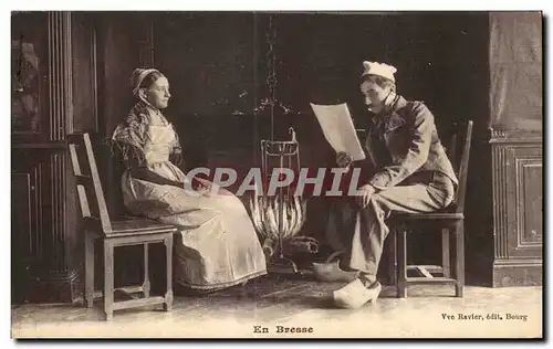 Cartes postales EN Bresse Folklore Costume