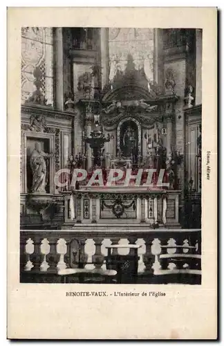 Cartes postales Benoite Vaux l Interieur de l Eglise