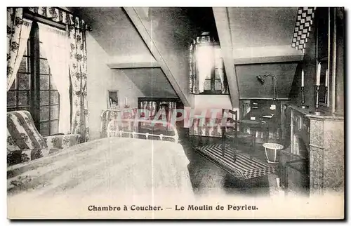 Ansichtskarte AK Chambre a Coucher Le Moulin de Peyrieu