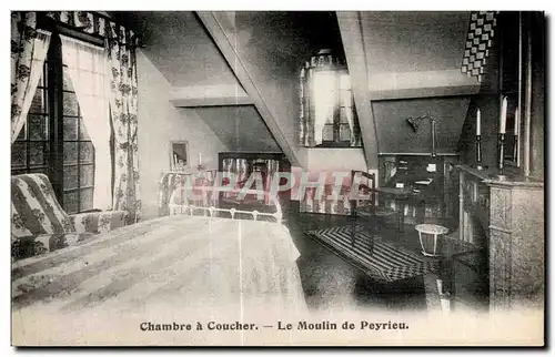 Ansichtskarte AK Chambre a Coucher Le Moulin de Peyrieu