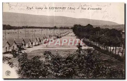 Ansichtskarte AK Camp de Sathonay Ain Vue d ensemble Militaria