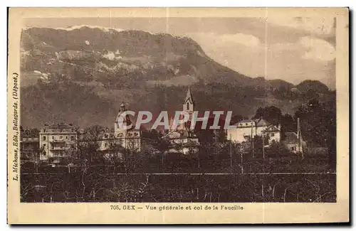 Cartes postales Gex Vua sur le Col de la Faucille