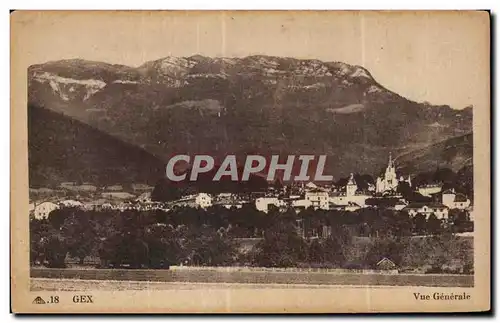 Cartes postales Gex Ain Vue Generale