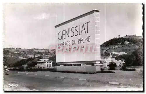 Cartes postales Barrage de Genissiat 1950 Ain Monument commemorrlif
