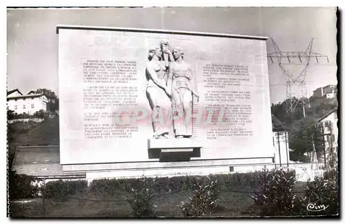 Cartes postales Barrage de Genissiat Ain Monument commemoratif