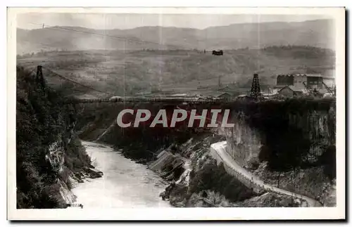 Cartes postales Genissiat Barrage Passerelle sur le Rhone