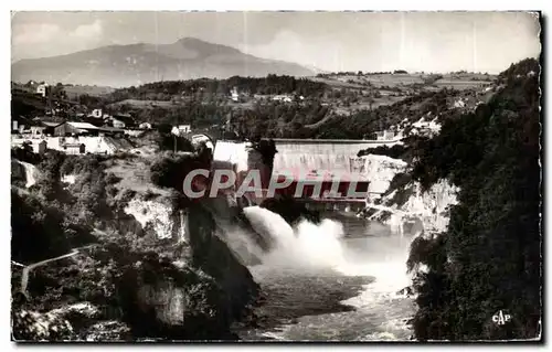 Cartes postales Genissiat Ain Barrage Vue d Ensemble Chute Doucine