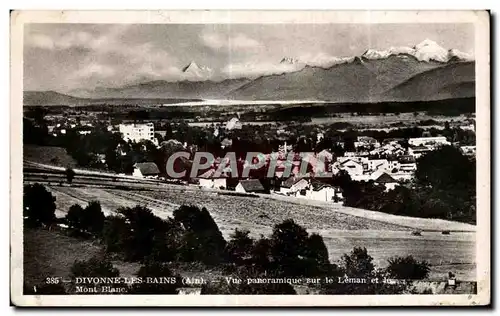 Ansichtskarte AK Divenne les Bains Ain Vue Panoramique sur le Leman et Jean Mont Blanc