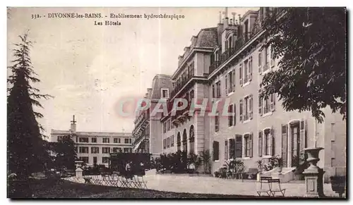 Cartes postales Divenne les Bains Etablisement hydrotherapique Les Hotel