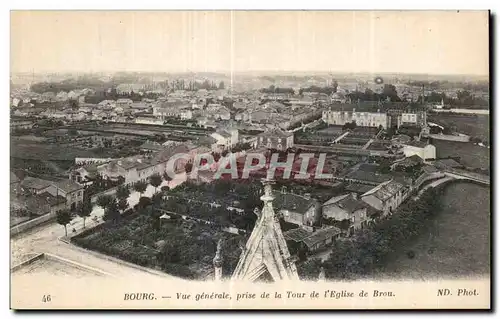 Ansichtskarte AK Bourg vue generale Prise de la Tour de l Eglise de Brou