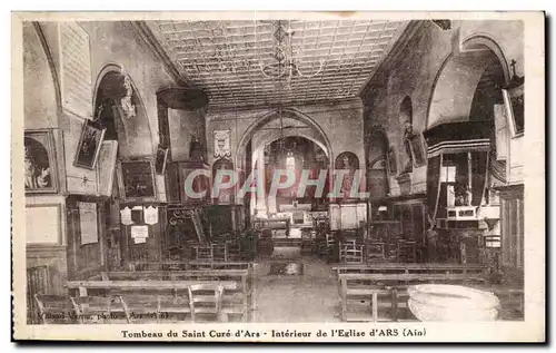 Cartes postales Tombeau du Saint Cure d Ars Interieur de l Eglise d Ars (Ain)