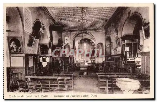 Cartes postales Tombeau du Saint d Ars Interieur de l Eglise d Ars (Ain)